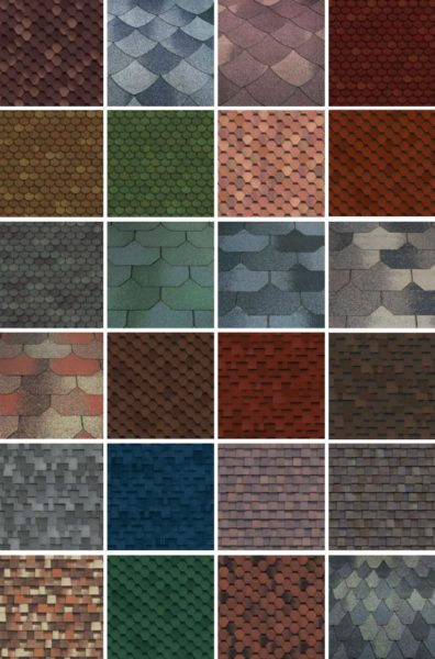 Различните форми и цветове определят богатството на палитрата от покривни материали от този тип.